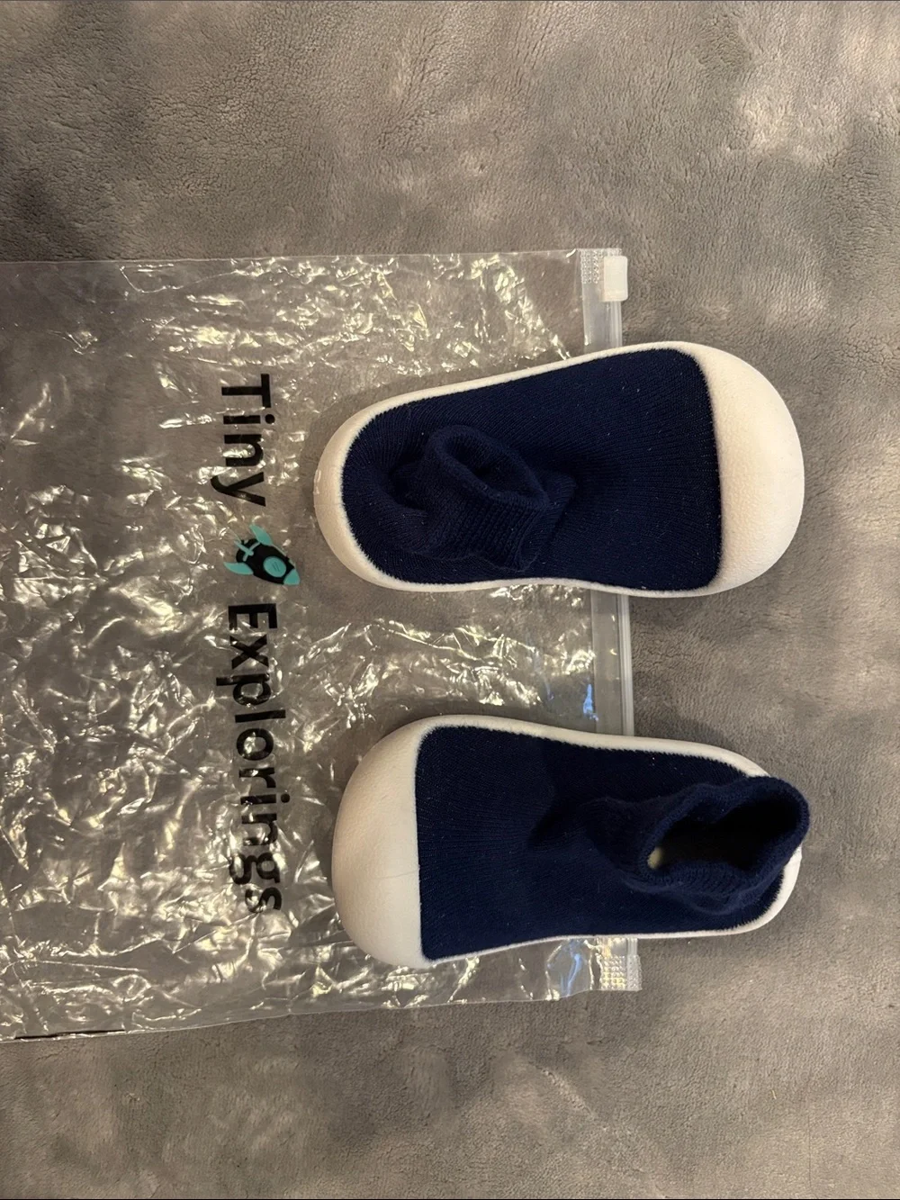 Adorable and comfy slip-on sock shoes by Tiny Explorings!